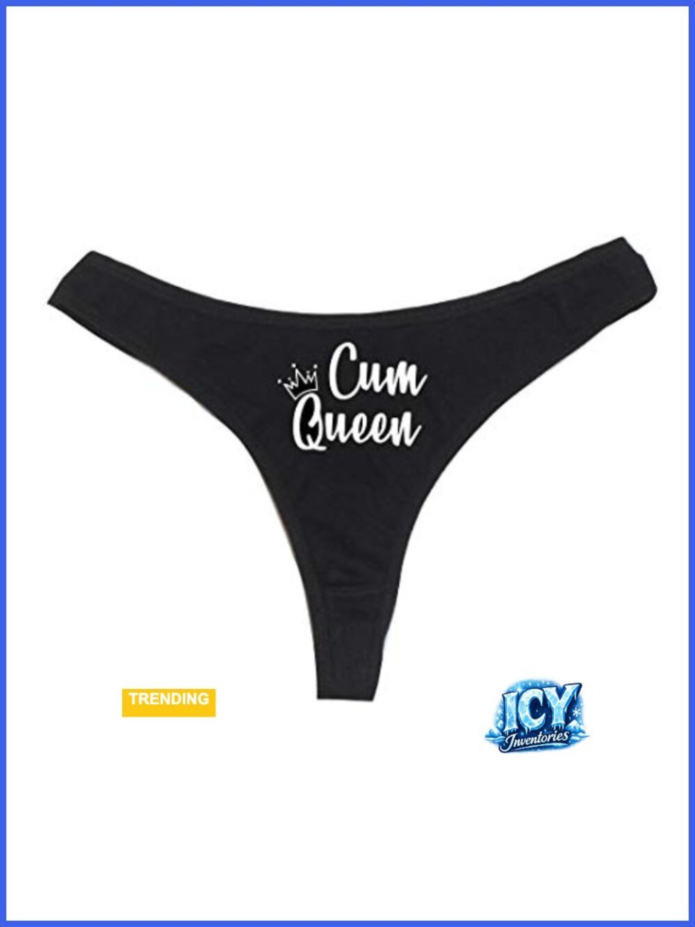 High Rise Sexy Thong Panties Cotton Blend Bachelorette Gift